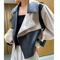 Korean Fashion Women's Genuine Cowhide Leather Jacket Hide Crafts