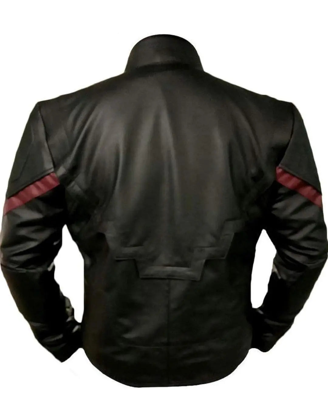 Men's Black Genuine Leather Jacket America Captain Style Hide Crafts